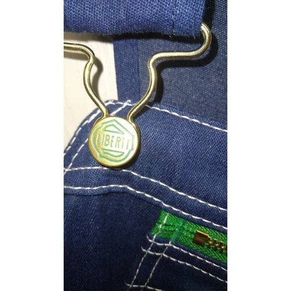 Liberty Men's Blue Jean Denim Bib Overalls Carpenter Farmer - 48"x32" NWT